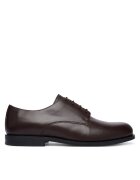 CALVIN KLEIN Обувки Ess Rubber Derby Lth HM0HM02056 Тъмнокафяв