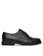 CALVIN KLEIN Обувки Flex Dress Derby 4Holes Lth HM0HM01895 Черен