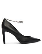 CALVIN KLEIN Обувки на ток Ess Stiletto Hdw Chain Lth 90 HW0HW02718 Черен