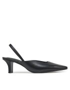 CALVIN KLEIN Обувки на ток Heel Mule Pump 50 - Lth HW0HW02551 Черен