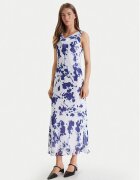 CALVIN KLEIN Официална рокля Printed Chiffon Sl Cowl LV044F029G Regular Fit