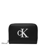 CALVIN KLEIN Портфейл Bold Ck Medium Zip Around LV04F1154G Черен