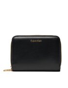 CALVIN KLEIN Портфейл Ck Medium Flap Zip Around LV04F1075G Черен