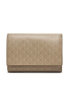 CALVIN KLEIN Портфейл Emblem Aop Trifold W/ Zip Pocket LV04F1118G Бежов