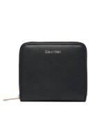 CALVIN KLEIN Портфейл Foil Logo Medium Zip Around LV04F1120G Черен