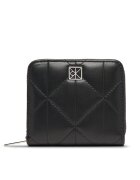 CALVIN KLEIN Портфейл Quilted Square Zip Around LV04F1121G Черен