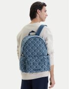 CALVIN KLEIN Раница Emblem Aop Denim Round Backpack LV04D3429G Син