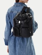 CALVIN KLEIN Раница Pocket Nylon Flap Backpack LV04F3406G Черен