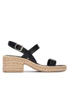 CALVIN KLEIN Сандали Block Heel Espa 50 Slingb Lth HW0HW02903 Черен
