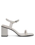 CALVIN KLEIN Сандали Block Heel Sandal 75 Lth HW0HW02650 Сив