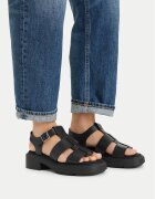 CALVIN KLEIN Сандали Chunky Sandal Fisherm Lth HW0HW02904 Черен
