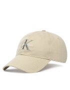 CALVIN KLEIN Шапка с козирка Monologo Embroidery Baseball Cap LV04G5004G Бежов