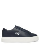 CALVIN KLEIN Сникърси Basket Cupsole Laceup Lth Ml YM0YM01460 Тъмносин