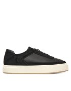 CALVIN KLEIN Сникърси Basket Cupsole Laceup Lth-Nu YM0YM01354 Черен
