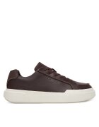 CALVIN KLEIN Сникърси Chunky Cupsole Lace Up Lth Pinch YM0YM01454 Бордо