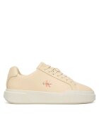 CALVIN KLEIN Сникърси Chunky Cupsole Laceup Lth Ml YW0YW01947 Кремав