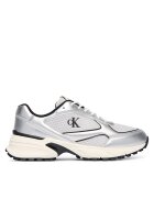 CALVIN KLEIN Сникърси Hike Runner Laceup Mesh Mix Met YM0YM01402 Сребрист