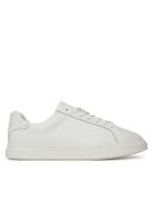 CALVIN KLEIN Сникърси Low Pro Cups Lace Up Lth Aop HW0HW02817 Бял