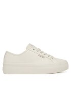 CALVIN KLEIN Сникърси Vulc Flatf Lace Up Lth YW0YW01932 Бял