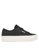 CALVIN KLEIN Сникърси Vulc Flatf Laceup Jaq Aop HW0HW03265 Черен