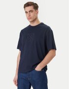 CALVIN KLEIN Тишърт Emblem Graphic LV14RF817G Светлосиньо Regular Fit