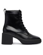 CALVIN KLEIN Зимни обувки Block Heel Ank Boot Laceup Lth HW0HW03174