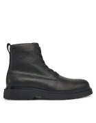 CALVIN KLEIN Зимни обувки Combat Ess Lace Up Zip Boot Lth YM0YM01373 Черен