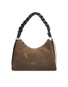 COCCINELLE Дамска чанта P6P Boheme Suede Bimaterial E1 P6P 13 03 01 Каки