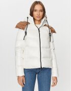 DEHA Пухено яке D93582 Екрю Regular Fit