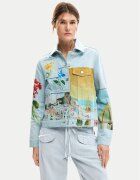 DESIGUAL Дънково яке Indi 26SWED02 Светлосиньо Regular Fit