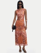 DESIGUAL Коктейлна рокля Lua 25WWVK26 Slim Fit