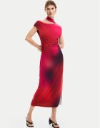 DESIGUAL Коктейлна рокля Maine 26SWVK19 Slim Fit