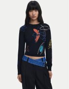 DESIGUAL Пуловер Arty 25WWJF33 Regular Fit