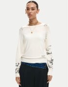 DESIGUAL Пуловер Marquette 26SWJF10 Екрю Regular Fit
