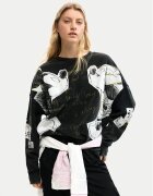 DESIGUAL Суитшърт Kiss Mickey 26SWSK08 Relaxed Fit