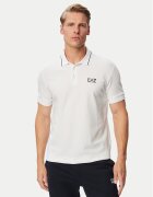 EA7 Emporio Armani Тениска с яка и копчета 8NPF16 PJVUZ 1200 Slim Fit