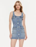 Elisabetta Franchi Дънкова рокля AJ-36S-41E2-002606 Slim Fit