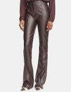 Elisabetta Franchi Панталони от имитация на кожа PA-188-66E2-V350 Flare Fit
