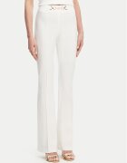 Fracomina Текстилни панталони FR25SVA006W51501 Екрю Flare Fit