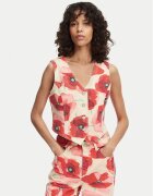 French Connection Елек Poppy 7G9A9 Червен Slim Fit