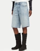 G-STAR Raw Дънкови шорти Clean Edge D28383-E352 Светлосин Wide Fit