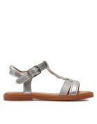 Geox Сандали J Sandal Karly Girl J4535H 0NFQD C1007 M Сребрист