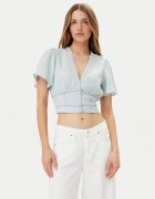 GUESS Блуза W5GH82 D5N81 Светлосиньо Regular Fit