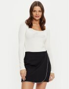 GUESS Боди W5RP00 K68D2 Екрю Slim Fit