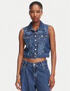 GUESS Елек W6YN06 D1344 Син Regular Fit