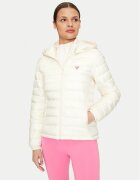 GUESS JEANS Пухено яке W4YL00 WG922 Екрю Regular Fit