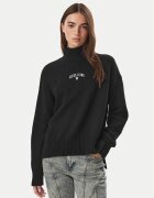 GUESS JEANS Пуловер W6BR09 Z1252 Черен Relaxed Fit