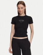 GUESS JEANS Тишърт W6YI05 K3640 Черен Slim Fit