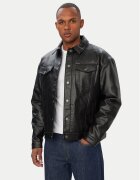 GUESS JEANS Яке от имитация на кожа M6YL45 W3368 Relaxed Fit