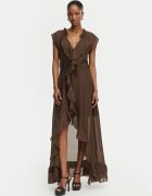 GUESS Коктейлна рокля W6GK87 W2111 Тъмнокафяв Regular Fit